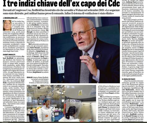 Ortigia Pr On Twitter Redfield Ex Cdc E I Sospetti Sul Biolab Di