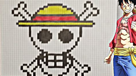 Tuto Comment Dessiner Le Logo One Piece En Pixel Art Facile Youtube