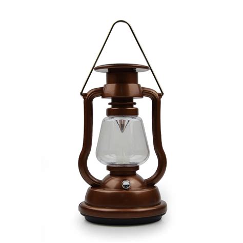 Retro mini lantern led outdoor solar lantern led Vintage Plastic Led ...