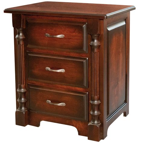 Ashley Amish Nightstand Amish Traditional Furniture Cabinfield