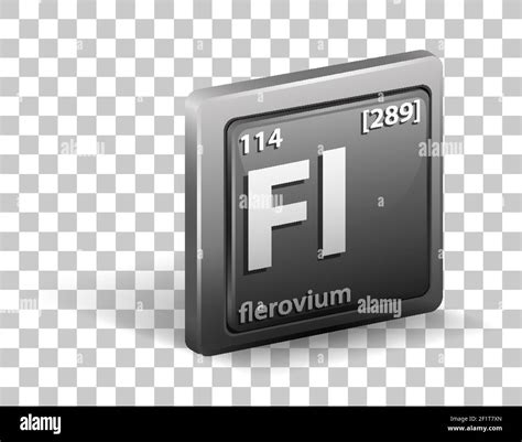 Flerovium Chemical Element Chemical Symbol With Atomic Number And