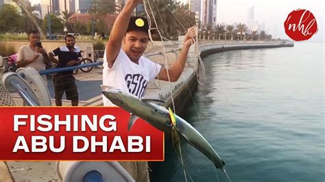 Fishing In Abu Dhabi Corniche Pinoy Fishing Youtube