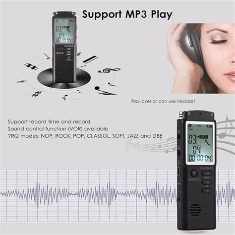 Mini T60 Professional Voice Recording Device Time Display Large Screen ...
