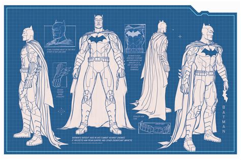 Plakát Obraz Batman Batsuit Blueprint Dárky A Merch Posters Cz