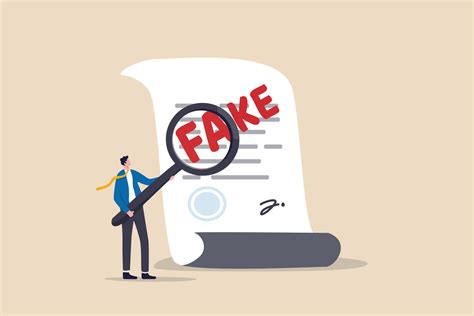 Fake Document Wrong Information Verification Or Fake News Inspection