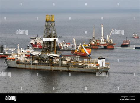 The Mobile Offshore Drilling Unit Q Holds Position Directly Over