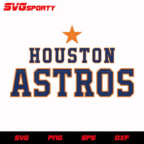 Houston Astros Text Logo Svg Mlb Svg Eps Dxf Png Digital File For Svg Sporty