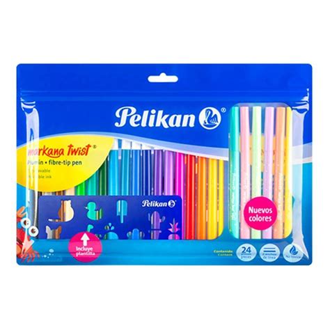 Plumones Pelikan Markana Twist Pzas Walmart