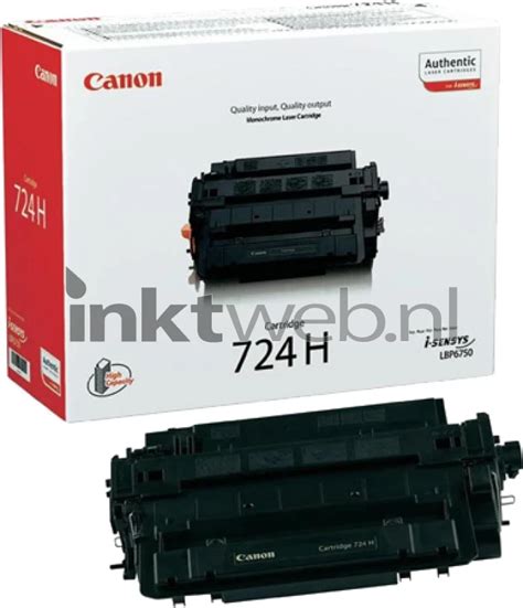 Canon 724H zwart (Origineel Hoge Capaciteit)