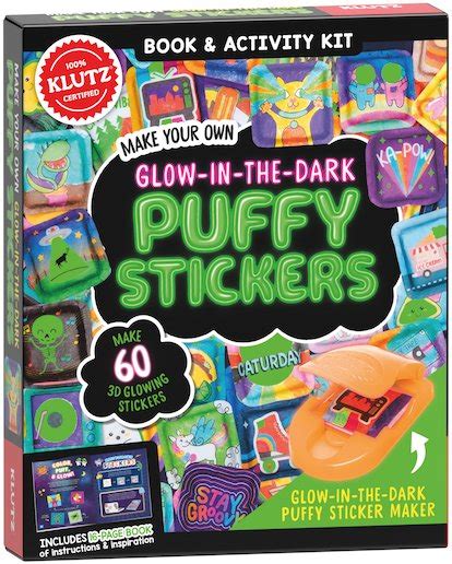 Klutz Make Your Own Glow In The Dark Puffy Stickers Klutz