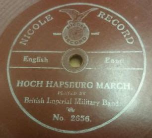 British Imperial Military Band Hoch Habsburg March Shellac Discogs