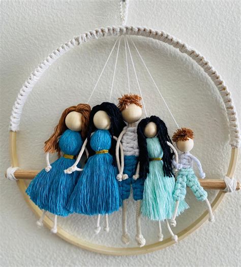 Macrame Doll Macrame Decor Bohemian Wall Hanging Friends Etsy