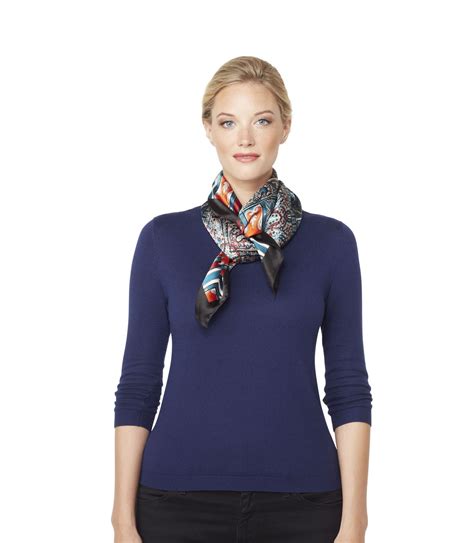 For A Big Square Scarf The Pretzel Square Scarf Outfit Square Silk