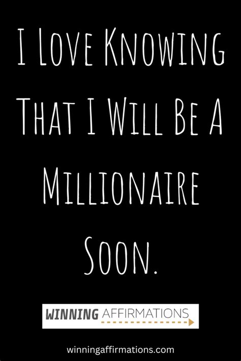 Millionaire Affirmations Winning Affirmations