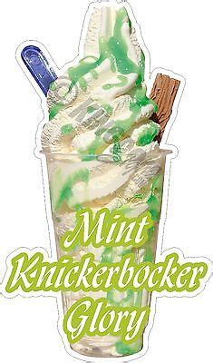 KNICKERBOCKER GLORY MINT ICE CREAM STICKER DECAL CUT EBay