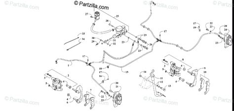 Arctic Cat Side By Side 2020 OEM Parts Diagram For HYDRAULIC BRAKE