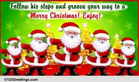 Christmas Eve Santa Dance Free Christmas Eve Ecards Greeting Cards