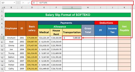 Salary Slip Malaysia Format Sample Excel Free 9 Payslip Templates In