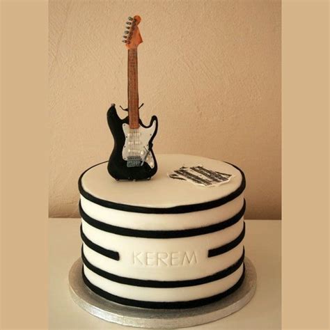 Guitar Cake Guitar Birthday Cake Online Yummy Cake