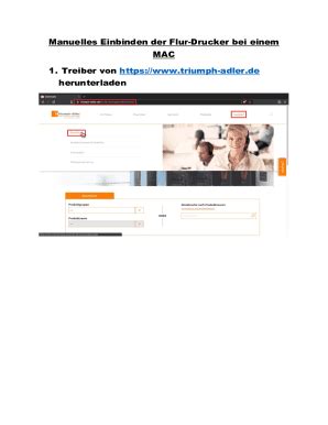 Ausfüllbar Online Manuelles Einbinden der Flur Drucker bei einem Mac