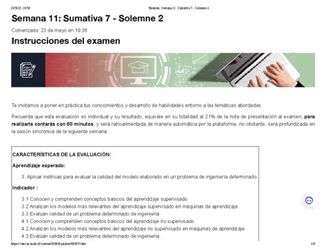 Examen Semana Sumativa Solemne Final Examen