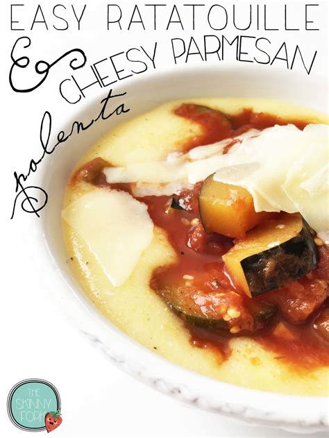 Easy Ratatouille Cheesy Parmesan Polenta Crock Pot The Skinny Fork