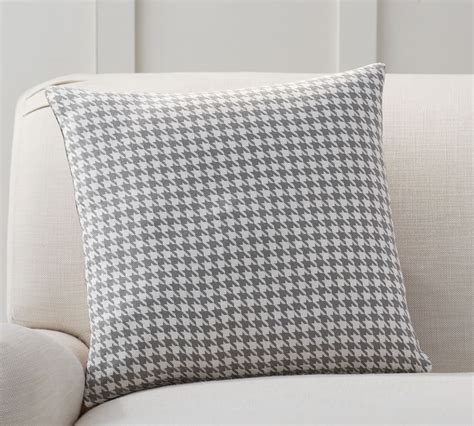 Houndstooth Reversible Plaid Decorative Pillow Cover Pottery Barn