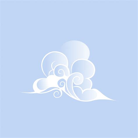 White cloud vector free - Pixsector