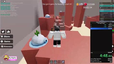 ROBLOX Speed Run 4 All Levels No Major Skips In 11 16 63 YouTube