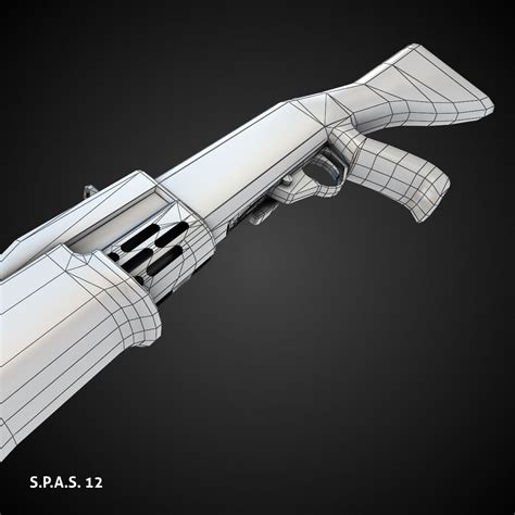 3d Model Low Poly Shotguns Collection Rifle Vr Ar Low Poly Cgtrader