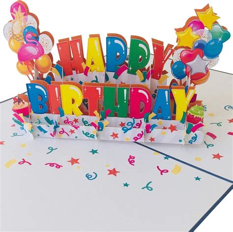 Buy Happy Birthday Pop Up Card By Devine Popup Cards D Birthday Card