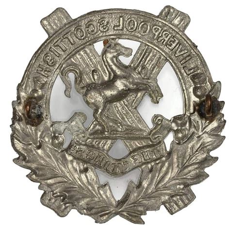 10th Battalion Liverpool Scottish Kings Regiment Cap Badge