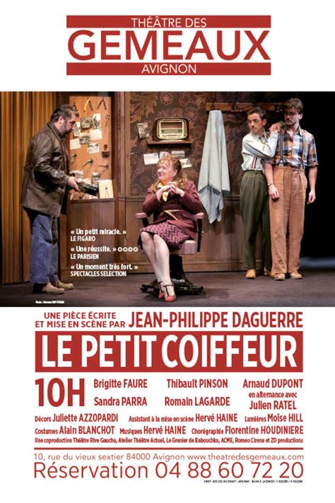 Le Petit Coiffeur au Théâtre des Gémeaux Festival OFF Avignon