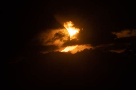 Partial solar eclipse photos