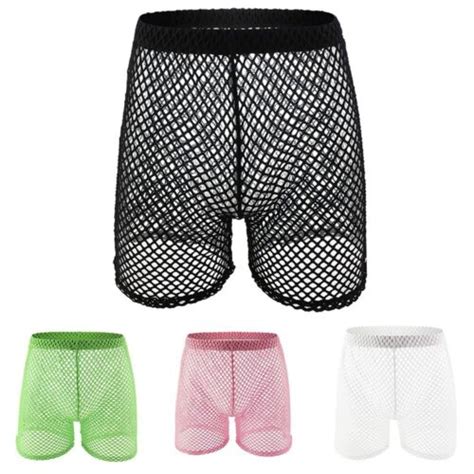 Shorts boxers en maille pour hommes sous vêtements pour pyjama maison