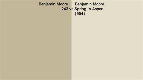 Benjamin Moore Vs Spring In Aspen Side By Side Comparison