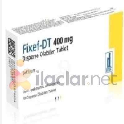 Fixef Dt Mg Disperse Olabilen Tablet Ilaclar Net