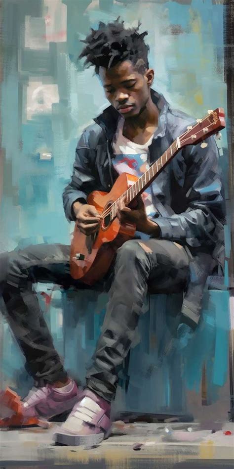 Pin By HB Studio On ART Figurative Art Exotic Artwork Guitar Art