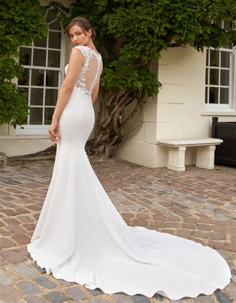 Satin Cap Sleeve Wedding Dress Store