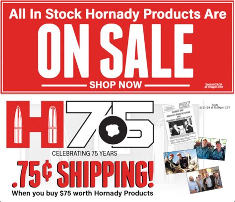 Hornady Th Anniversary Deals At Midsouth Big Savings By Global