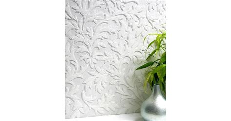 Anaglypta Brewster Rd High Leaf Textured Vinyl Wallpaper