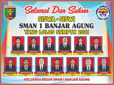 Selamat Dan Sukses Siswa Siswi SMAN 1 Banjar Agung Tahun Pelajaran 2020