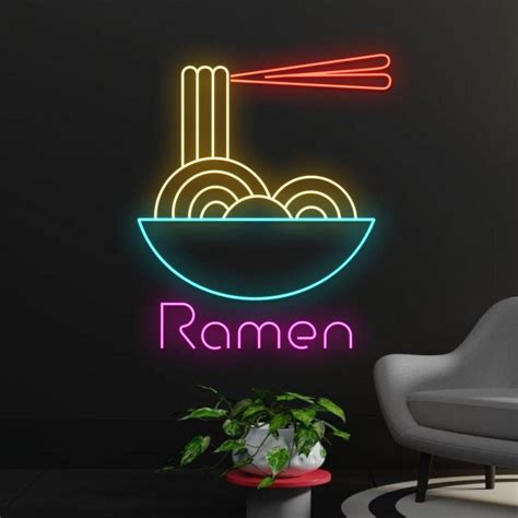 Handmadetneonsign Ramen Led Light Japanese Noodles Led Sign Ramen