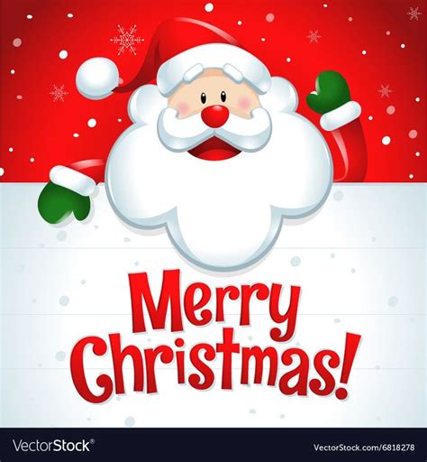 Merry Christmas Santa Claus With Big Merry Christmas Images