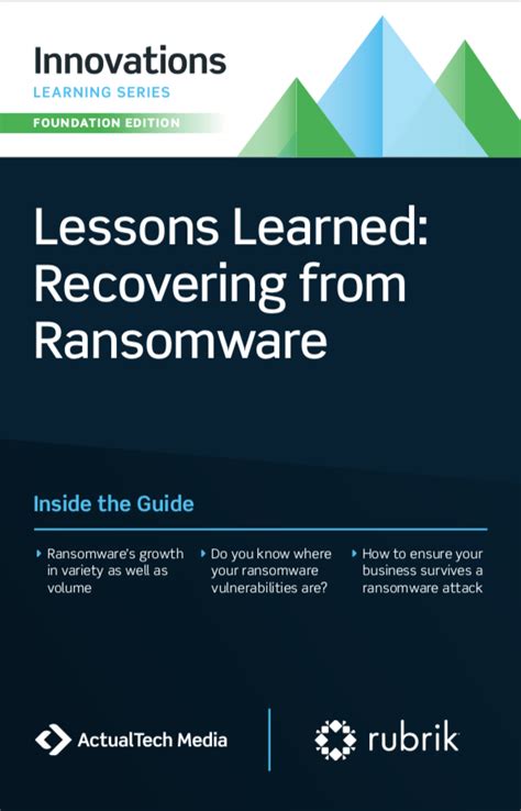 Lessons Learned Recovering From Ransomware Rubrik