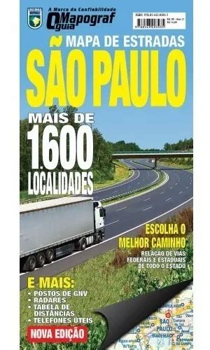 Mapa De Estradas Rodovias São Paulo Formato Mapão Dobravel MercadoLivre