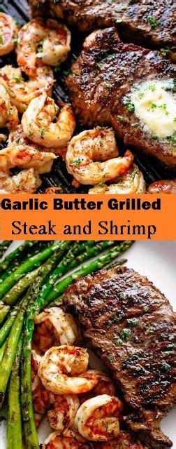 Savory Garlic Butter Grilled Steak And Shrimp