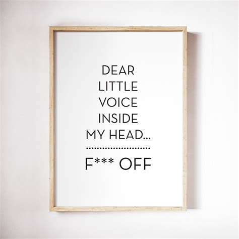 Inspirational Quotes Fuck Off Scandinavian Poster Motivational Quotes Work From Home Home