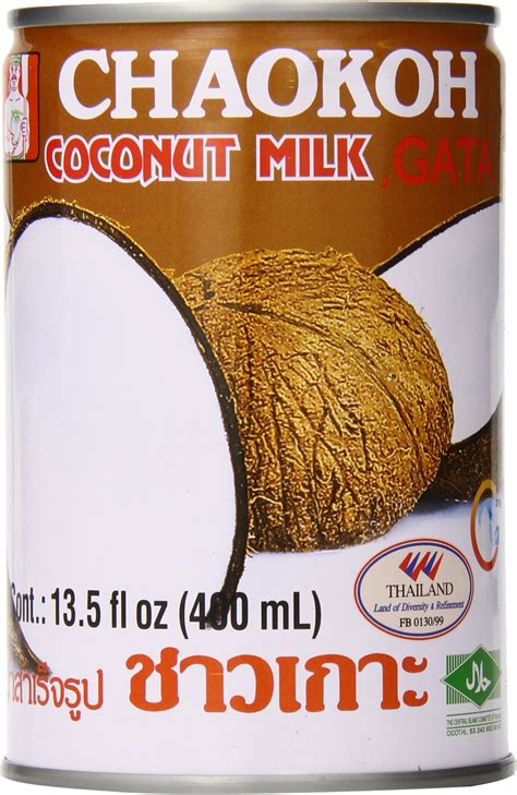 Chaokoh Coconut Milk 13 5 Fl Oz Pack Of 8 Grocery And Gourmet Food