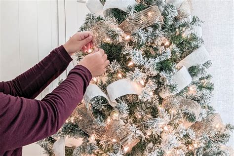 How To Put Ribbon On A Christmas Tree The Best And Easiest Method